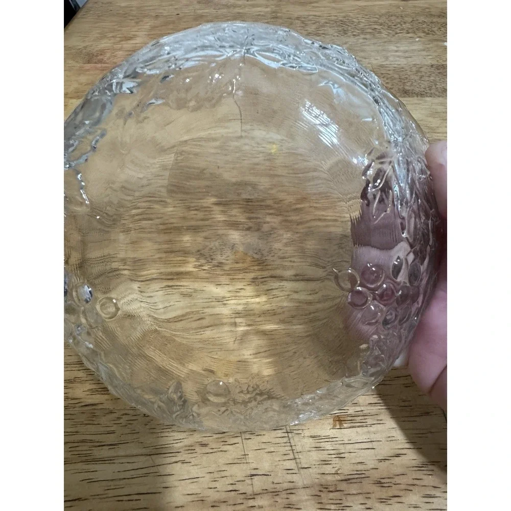 Vintage J.G.‎ Duran Cristal D'Arques Mallory Bowl Grapes Vines Leaves